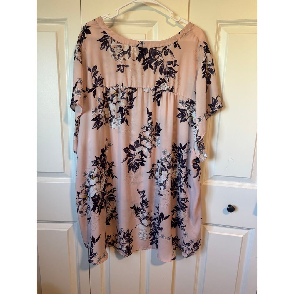 Torrid Sz 5 Plus Size Shirts Lot: 8 Blouses Plaid Floral Lightning Bolt Chiffon - Picture 15 of 16